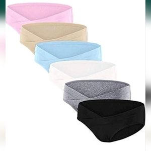 6 Pack Womens Cotton Maternity Underwear,Healthy Pregnancy Panties